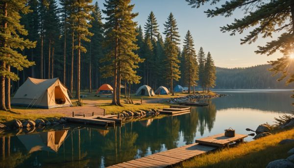 Sélection de campings pour pêcher près de l'eau